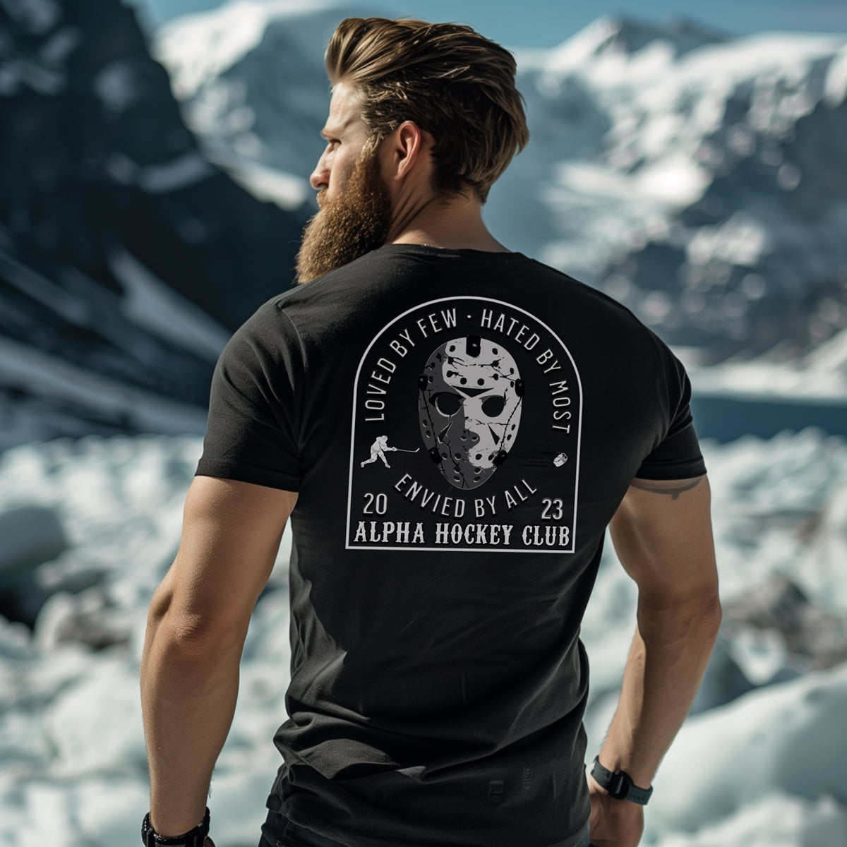 Alpha Hockey Club: Envied By All Tee Shirt - Original Alpha Wear Clothing