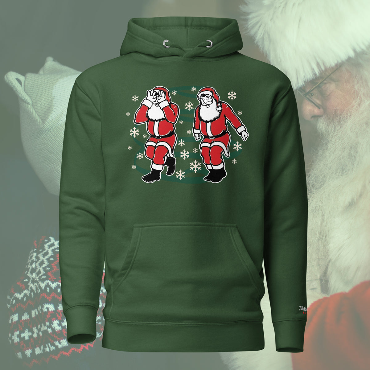 “Griddy Santa” Hoodie Christmas Holiday by Alpha Wear