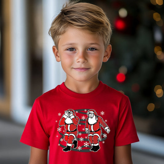 “Griddy Santa” Youth T-Shirt Christmas Holiday by Alpha Wear