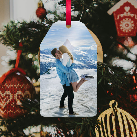 Customizable Christmas Holiday Ornament by Alpha Wear