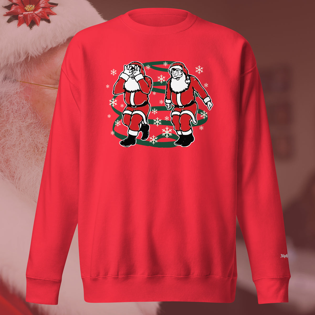 “Griddy Santa” Crewneck Sweatshirt Noodie Christmas Holiday by Alpha Wear