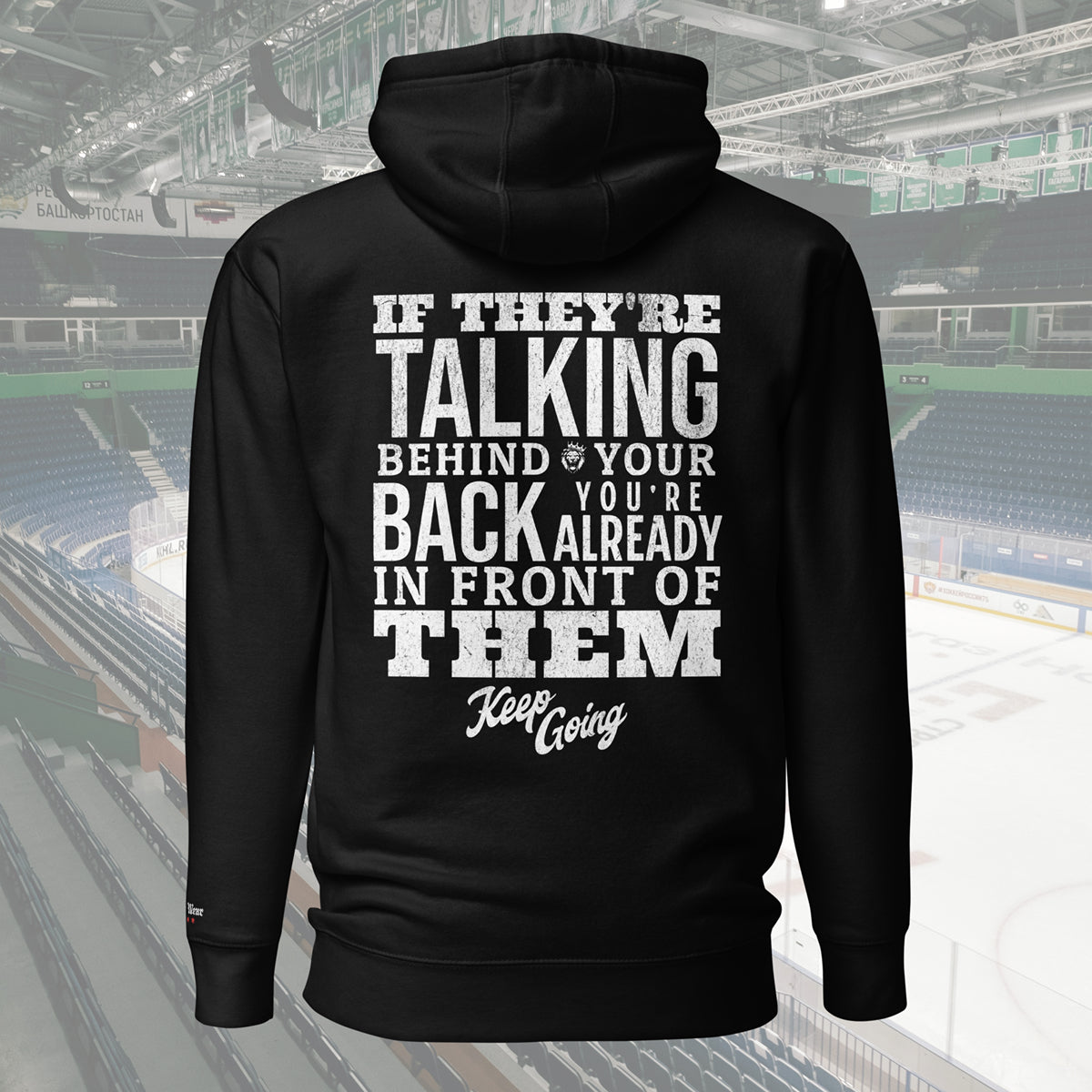 “Keep Going” Motivational Hoodie by Alpha Hockey Club