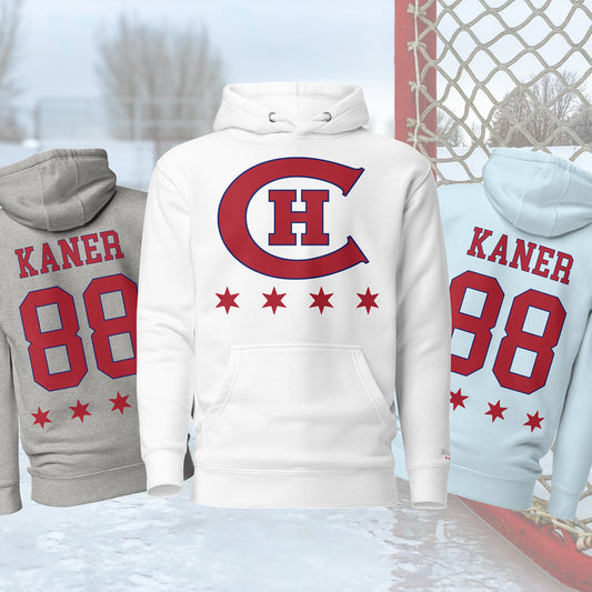 Chicago Old Time Hockey Customizable Hoodie by Alpha Hockey Club