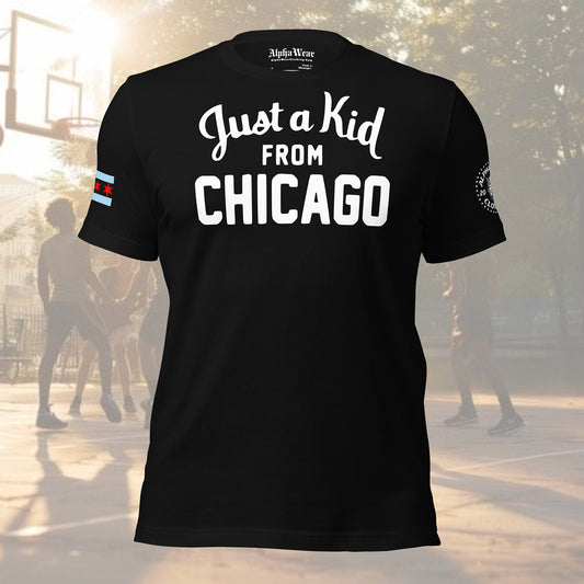 "Just a Kid from Chicago" T-Shirt by Alpha Wear