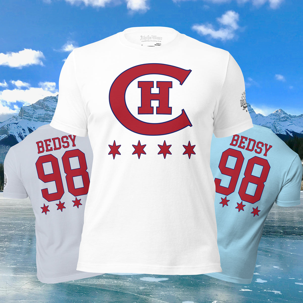 Chicago Hockey Club Old Time Hockey Customizable T-Shirt by Alpha Hockey Club