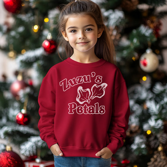 It’s a Wonderful Life “Zuzu’s Petals” Youth Crewneck Sweatshirt Noodie by Alpha Wear