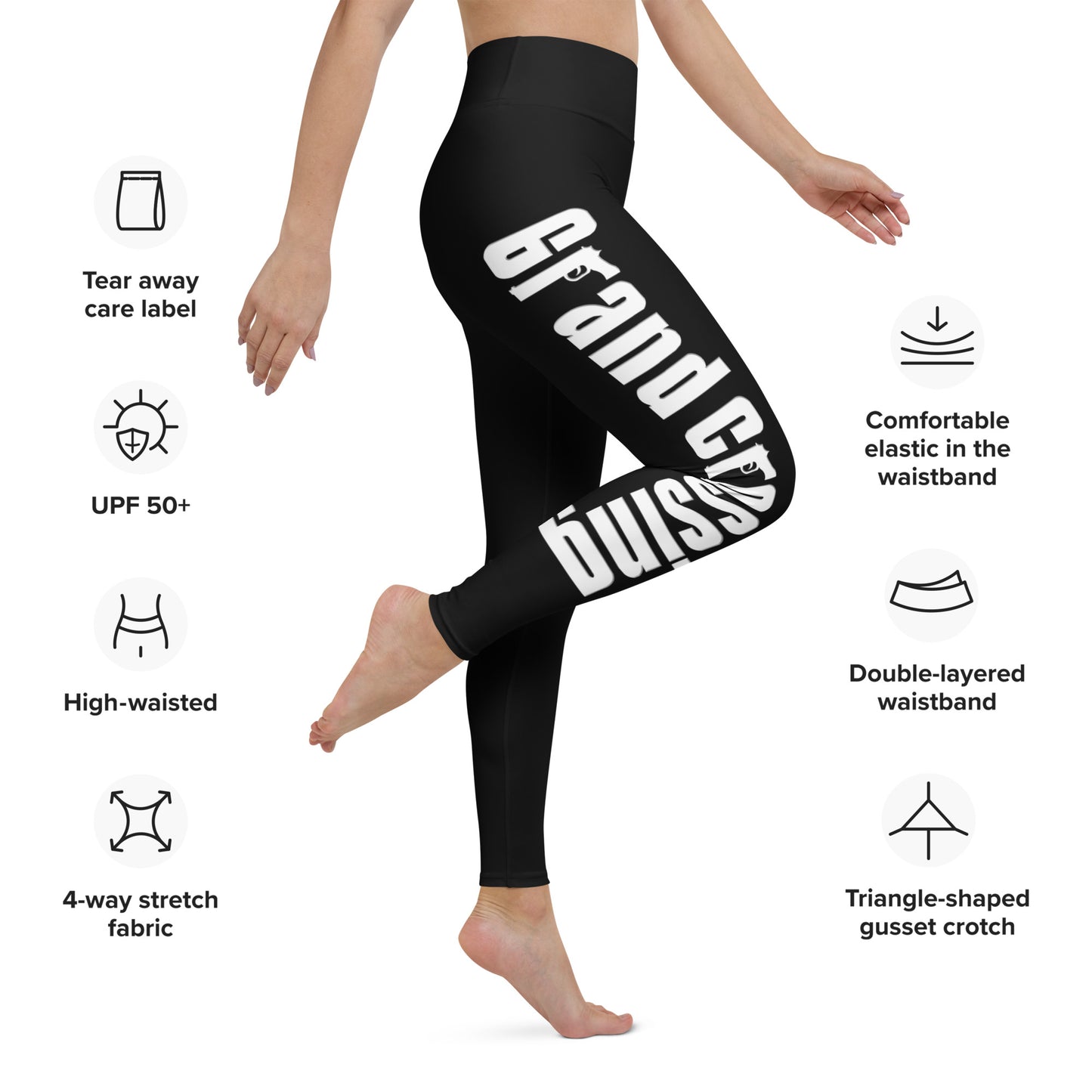 District 003 - Grand Crossing: Chicago Police Sopranos Inspired Yoga Pants