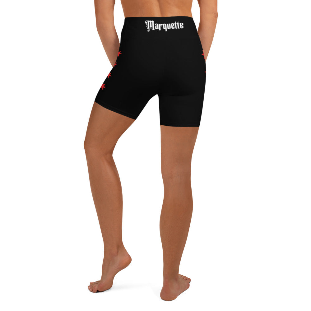 Chicago Police Marquette Ogden District 010 Yoga Shorts | Law Enforcement Apparel