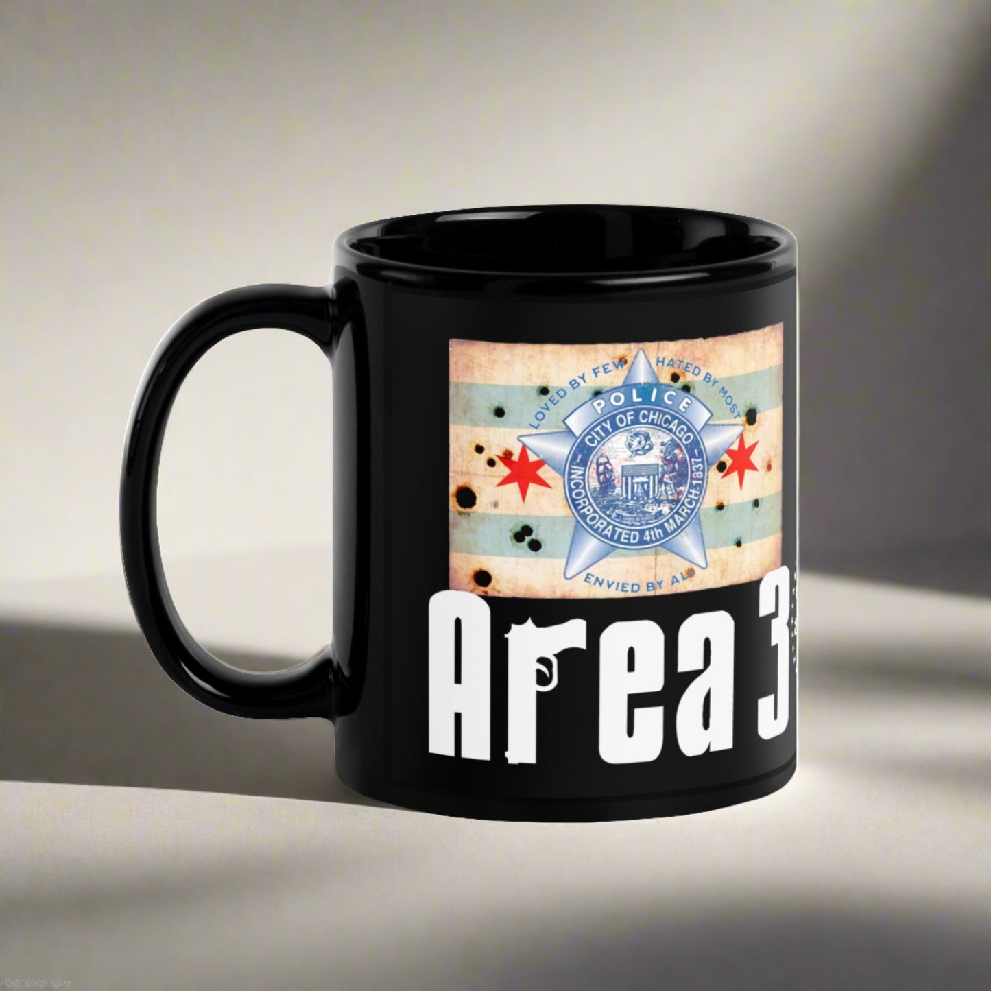 Area 3 Chicago Police Sopranos Inspired Coffee Mug