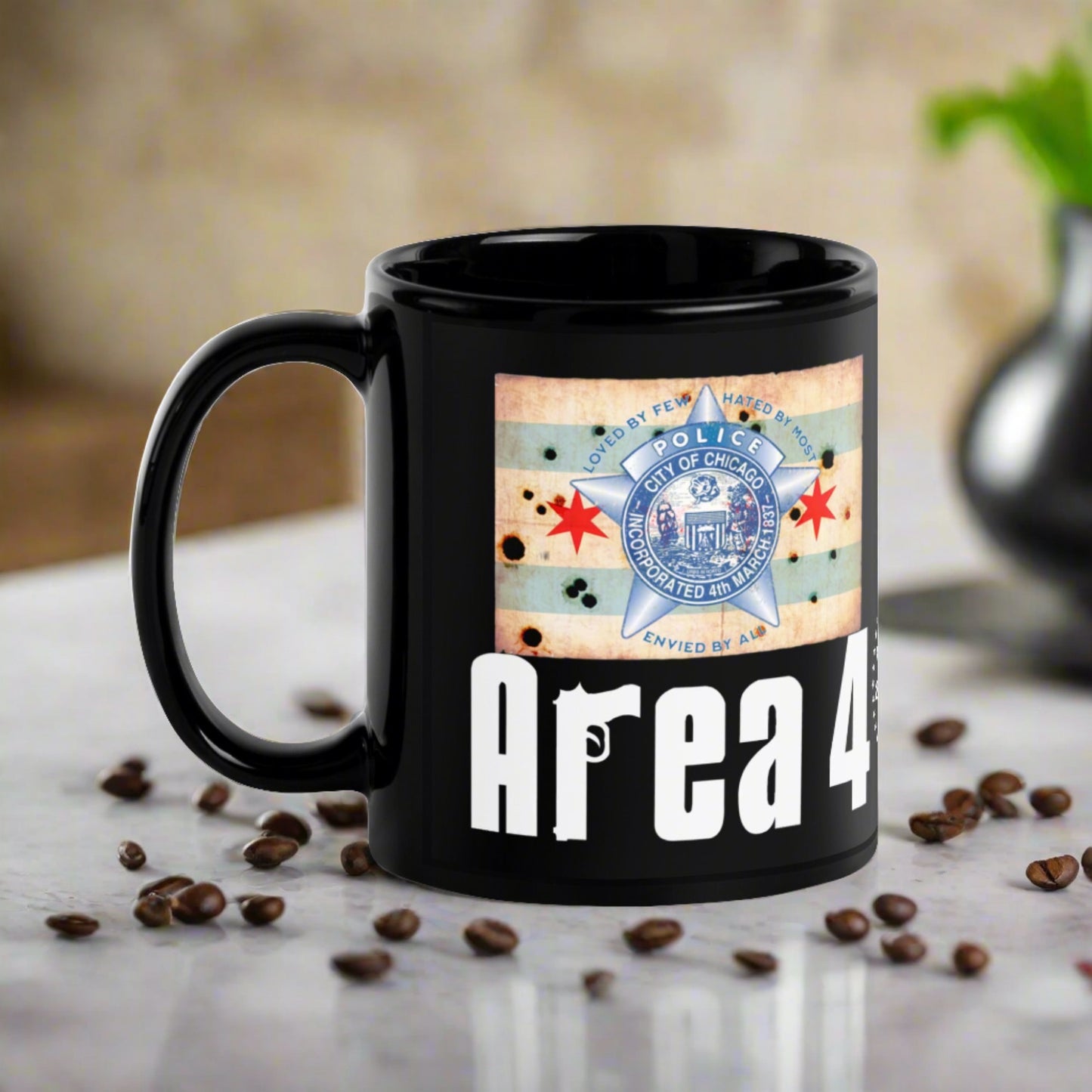 Area 4 Chicago Police Sopranos Inspired Coffee Mug