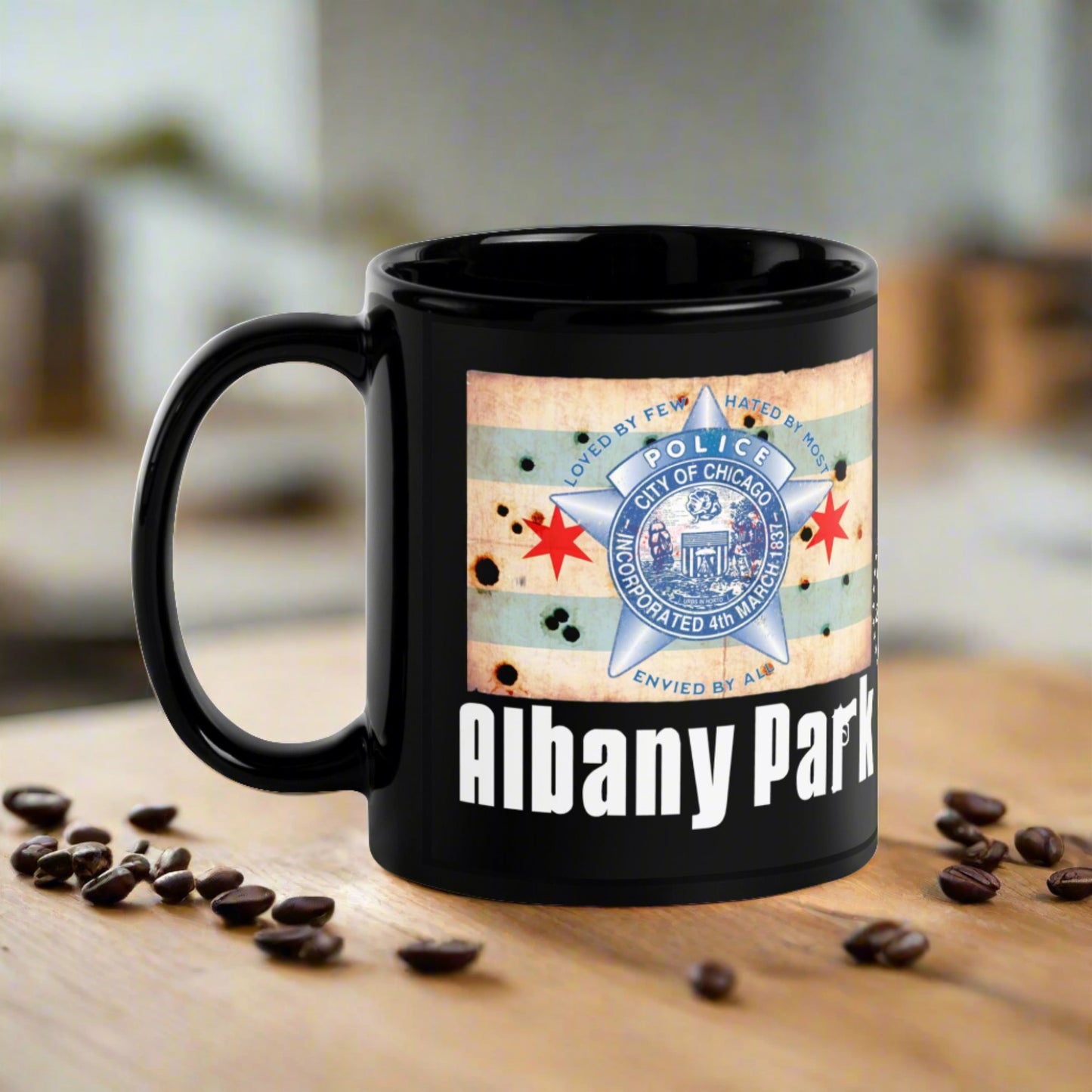 District 017 - Albany Park: Chicago Police Sopranos Inspired Coffee Mug