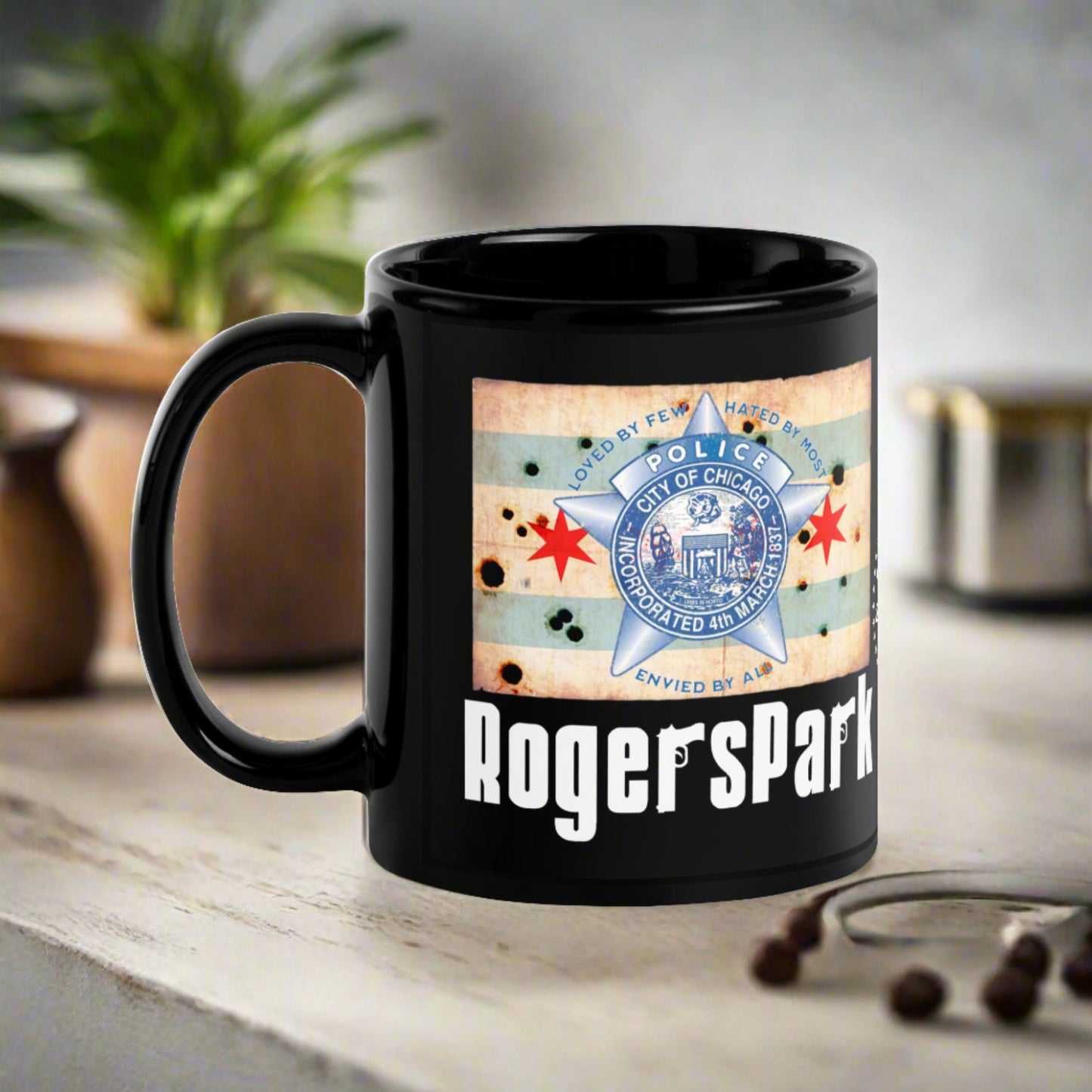 District 024 - Rogers Park: Chicago Police Sopranos Inspired Coffee Mug