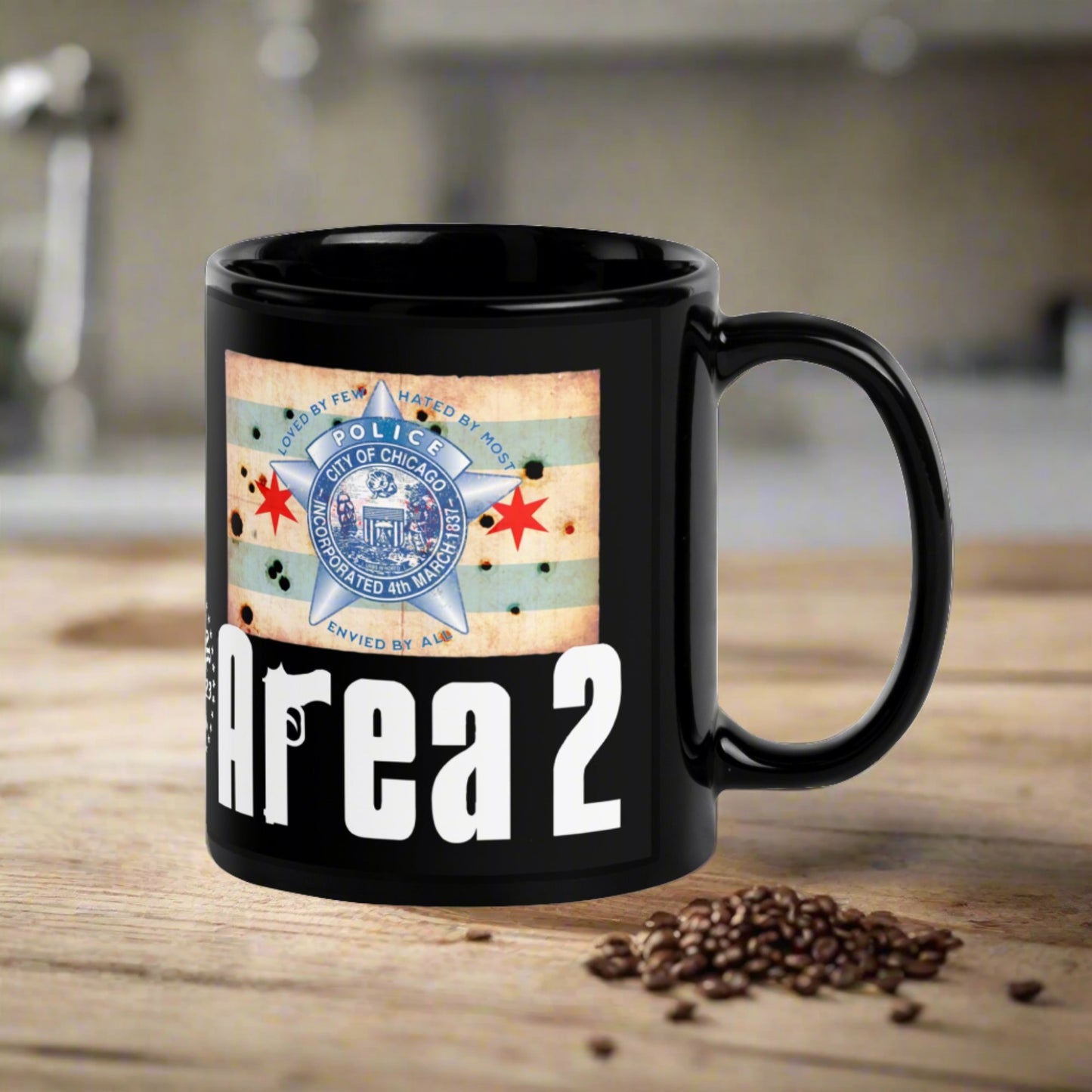 Area 2 Chicago Police Sopranos Inspired Coffee Mug