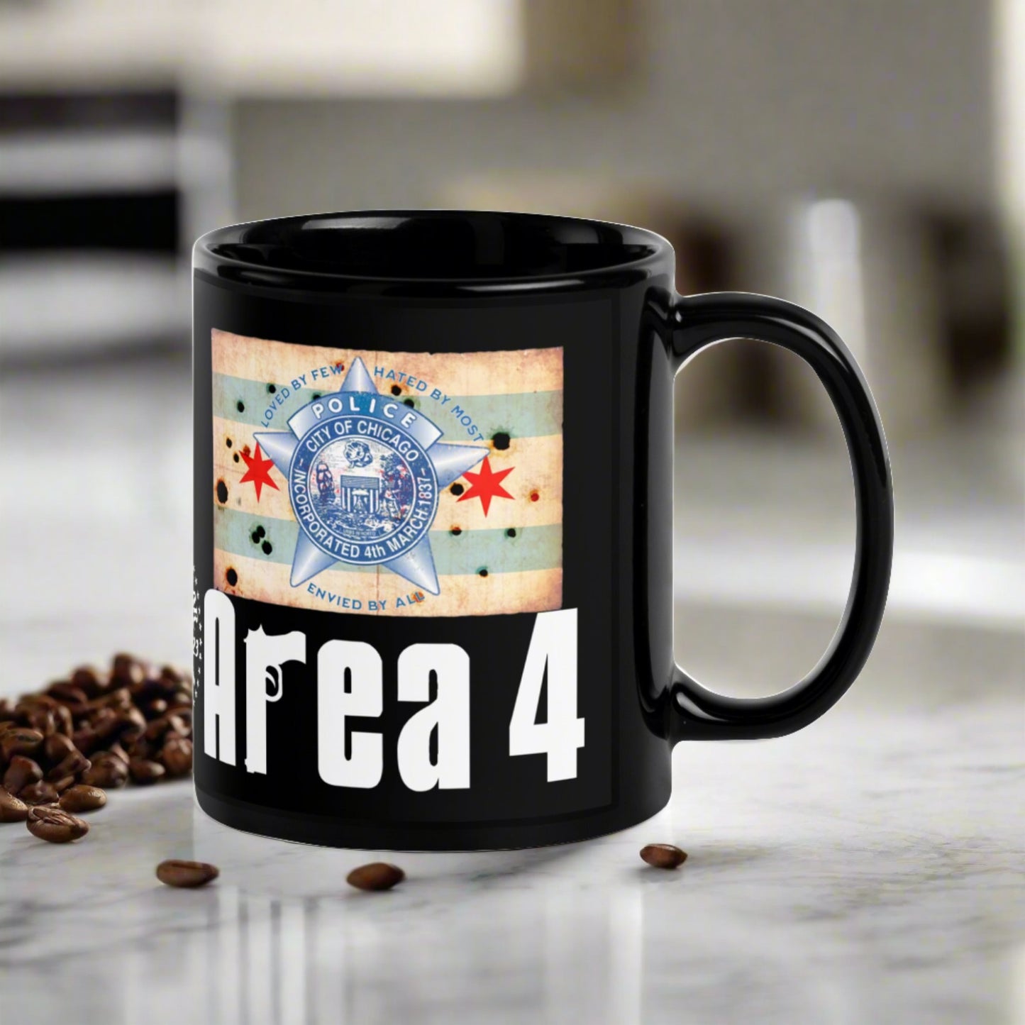 Area 4 Chicago Police Sopranos Inspired Coffee Mug