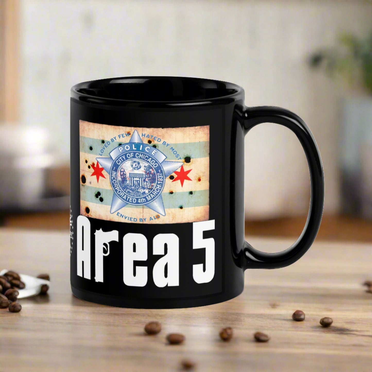 Area 5 Chicago Police Sopranos Inspired Coffee Mug