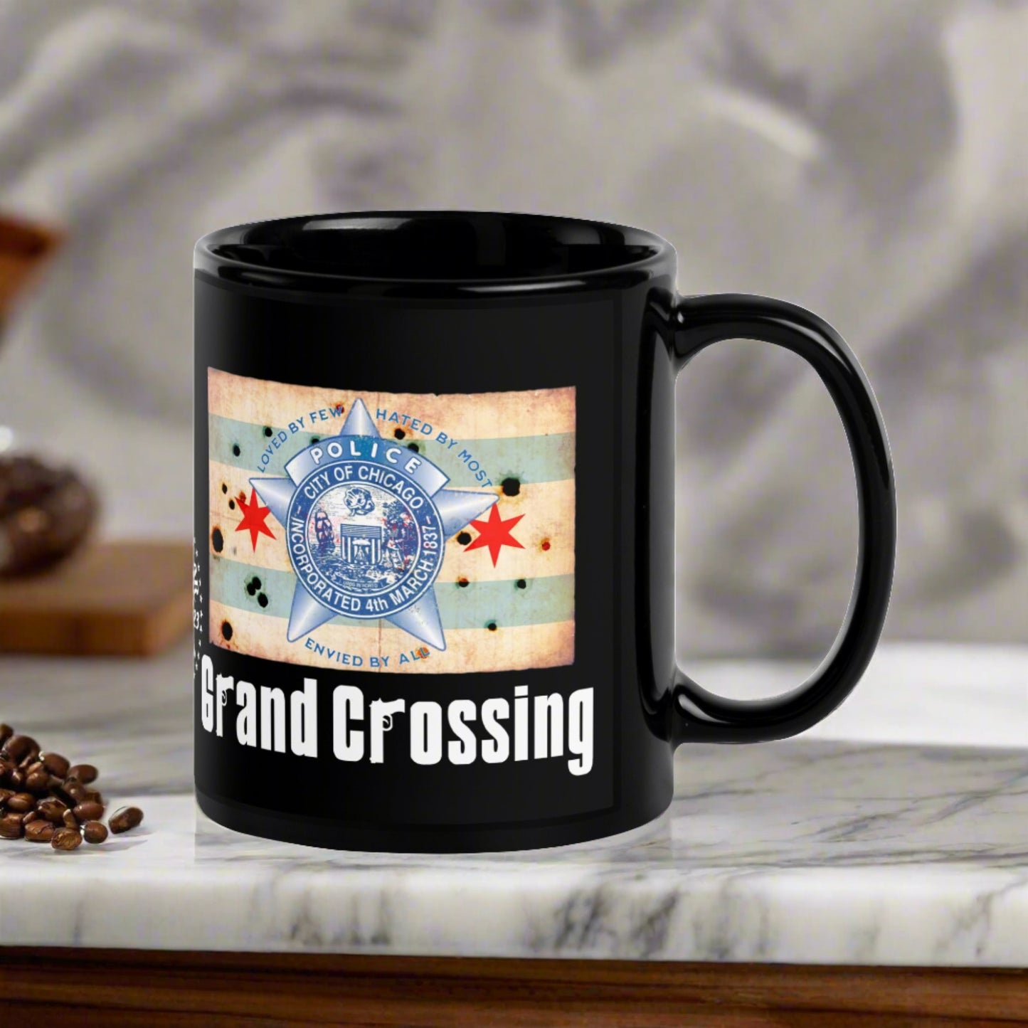 District 003 - Grand Crossing: Chicago Police Sopranos Inspired Coffee Mug