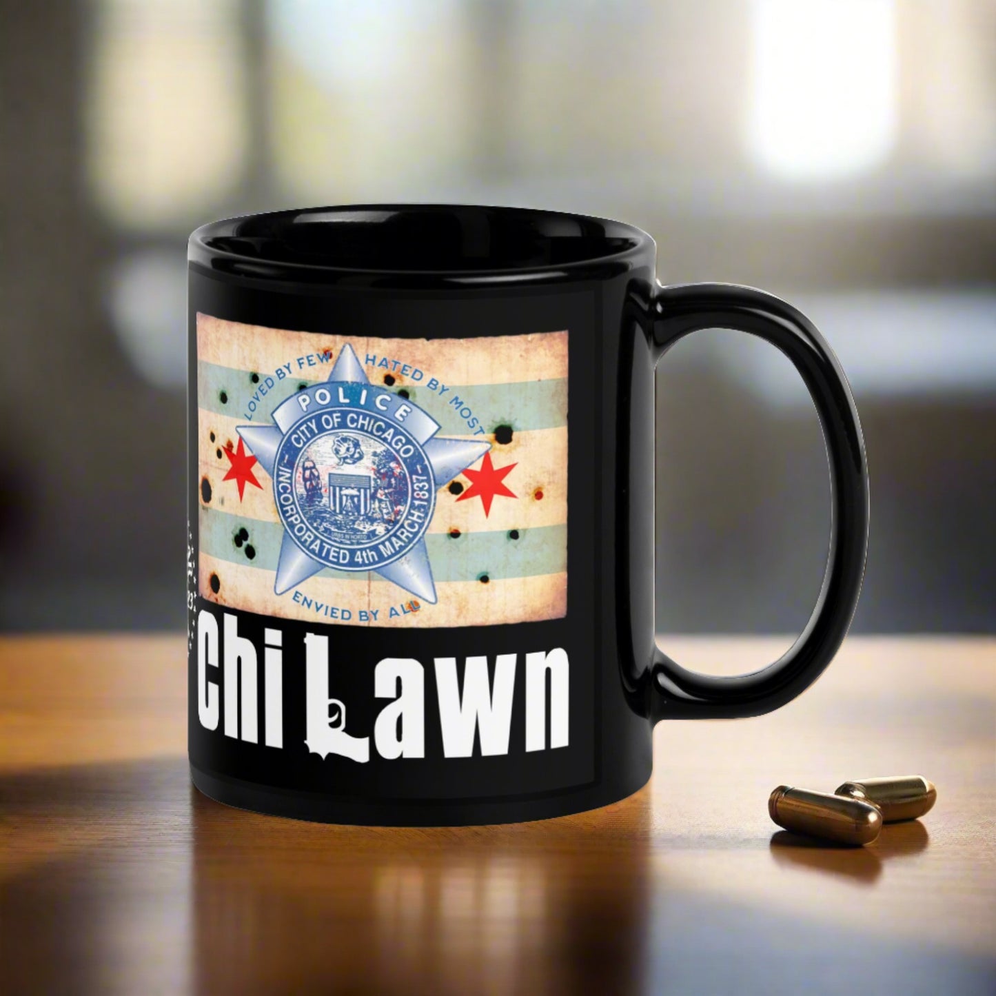 District 008 - Chi Lawn: Chicago Police Sopranos Inspired Coffee Mug