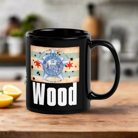 District 013 - Wood: Chicago Police Sopranos Inspired Coffee Mug