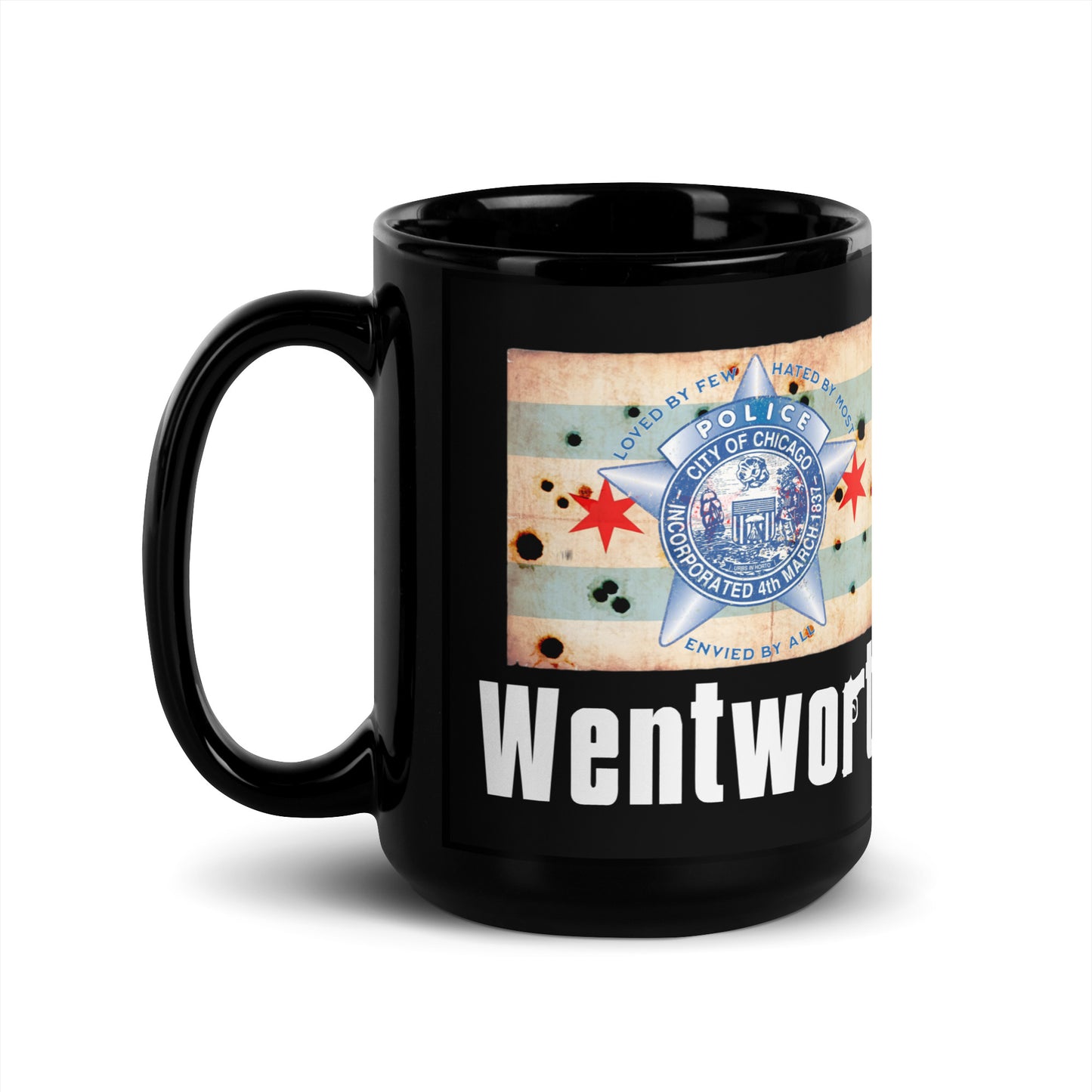 District 002 - Wentworth: Chicago Police Sopranos Inspired Coffee Mug