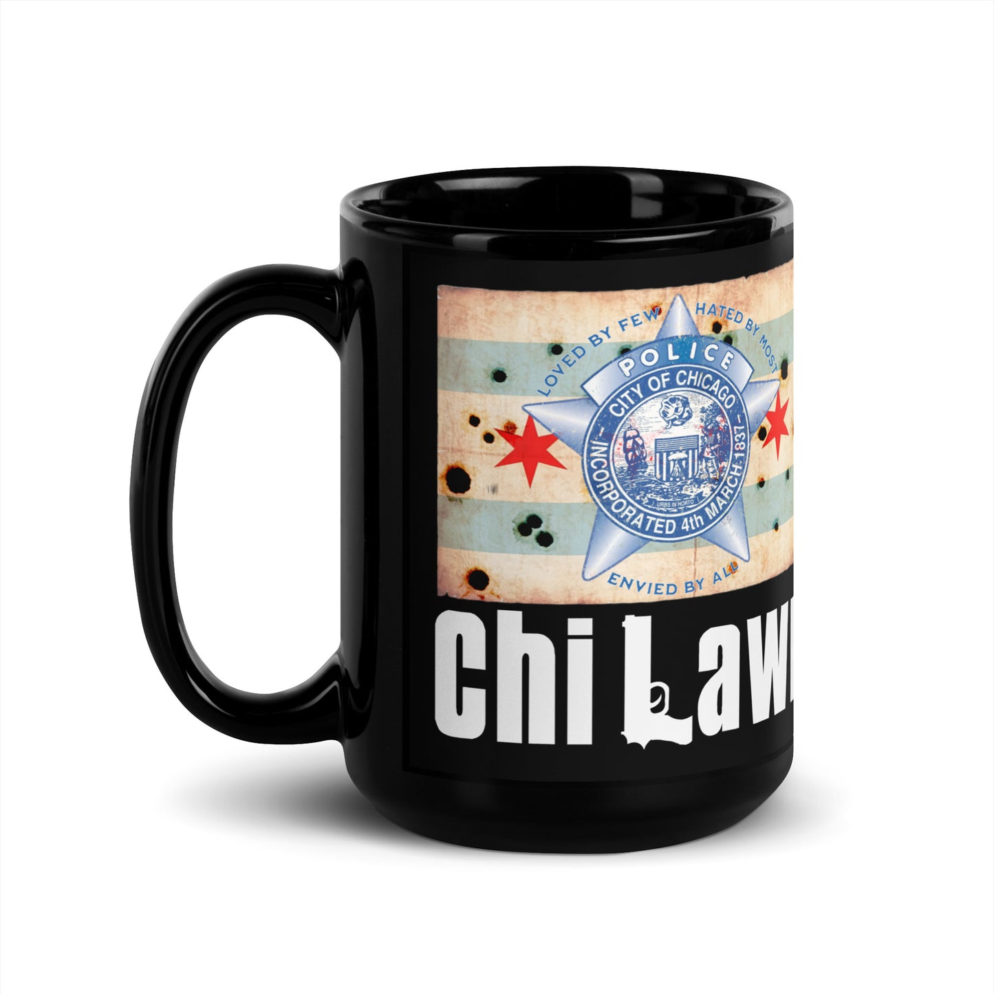 District 008 - Chi Lawn: Chicago Police Sopranos Inspired Coffee Mug