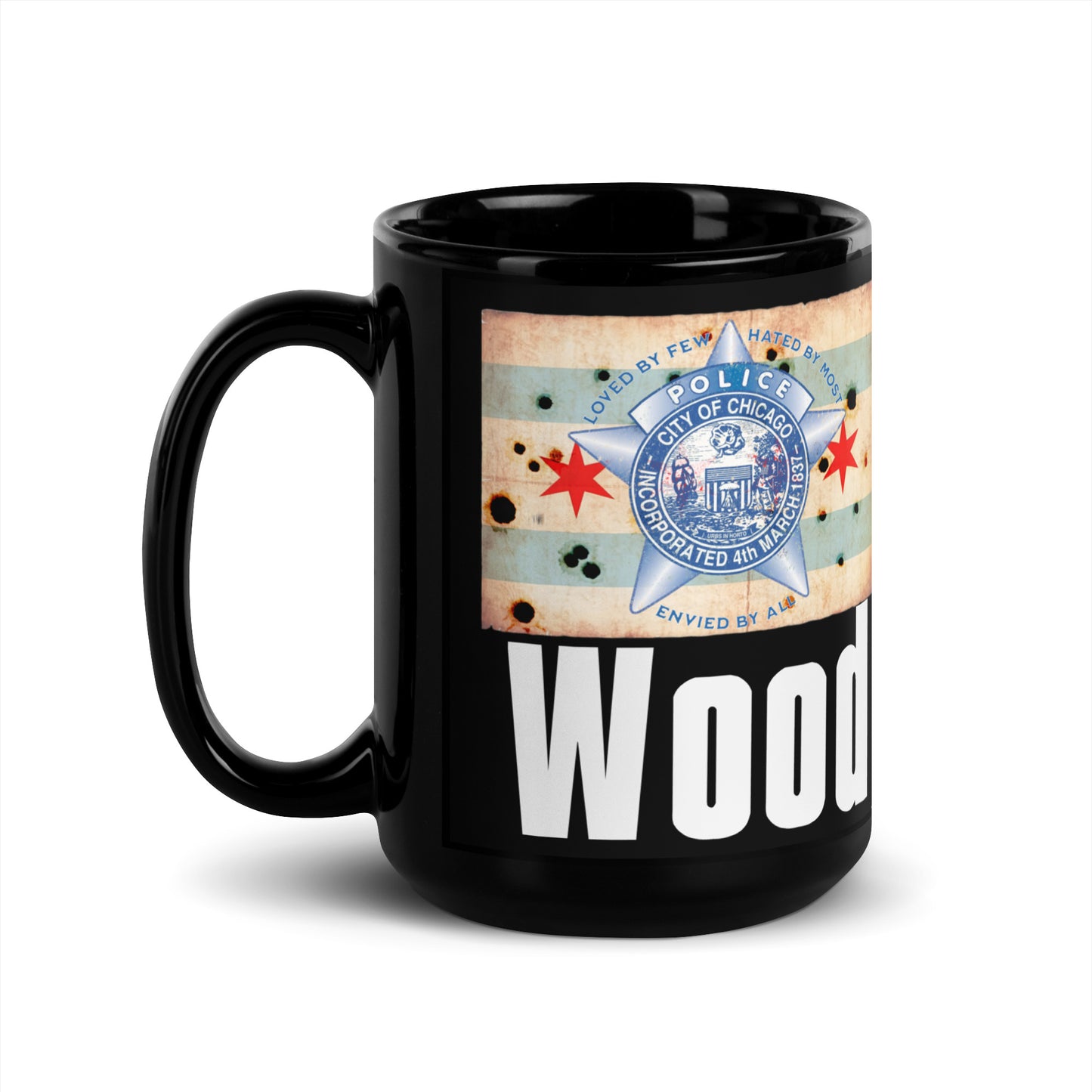 District 013 - Wood: Chicago Police Sopranos Inspired Coffee Mug