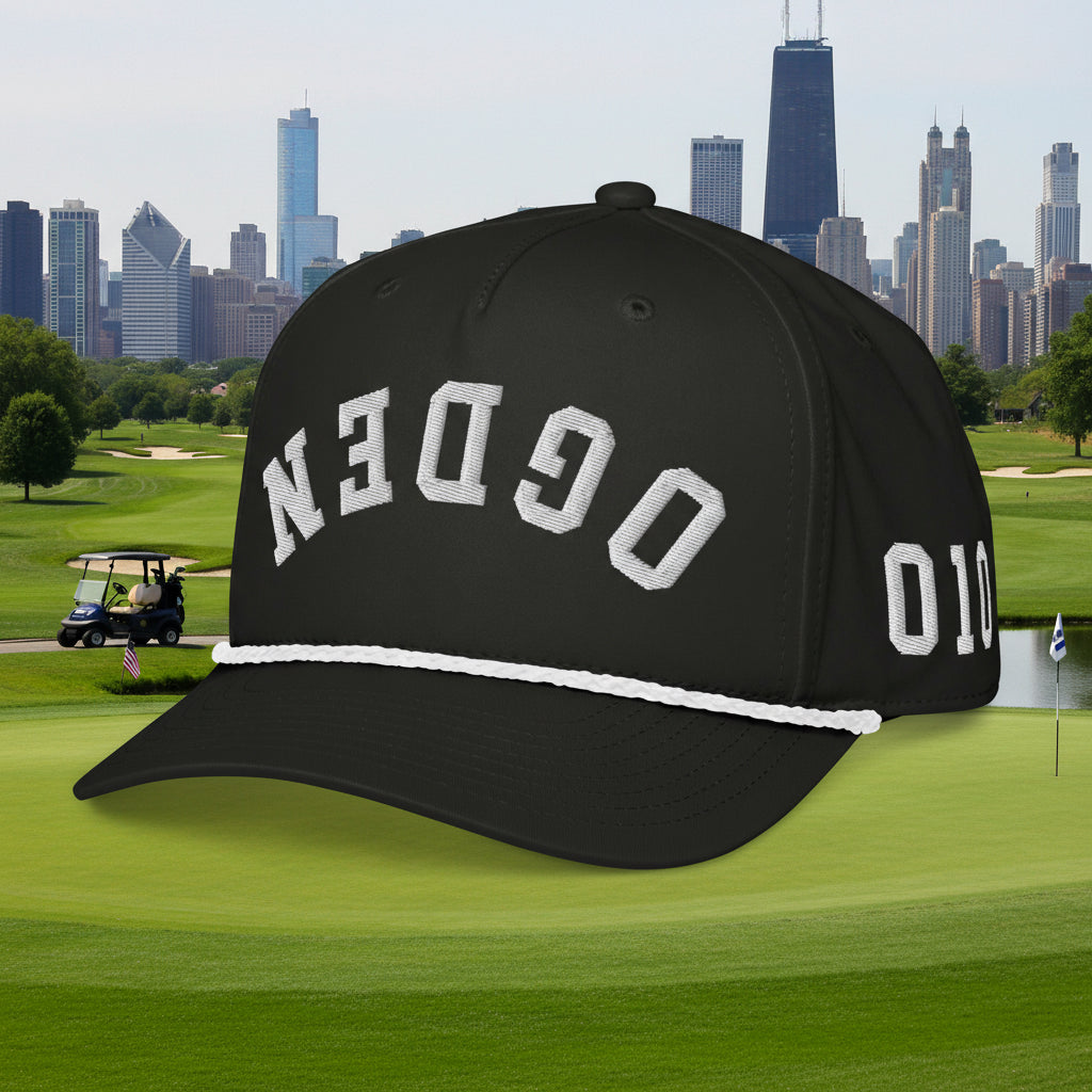 Chicago Police 10th District Ogden rope snapback cap with upside-down logo