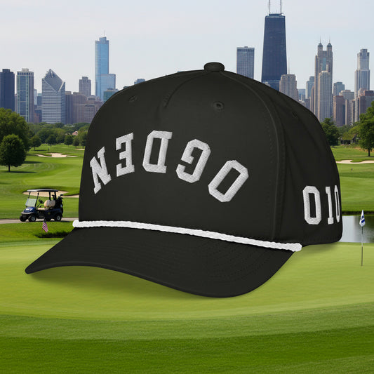 Chicago Police 10th District Ogden rope snapback cap with upside-down logo