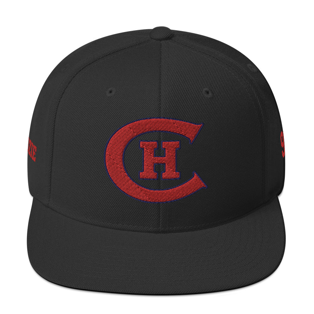 Chicago Hockey Club Old Time Hockey Customizable Snapback Hat by Alpha Hockey Club