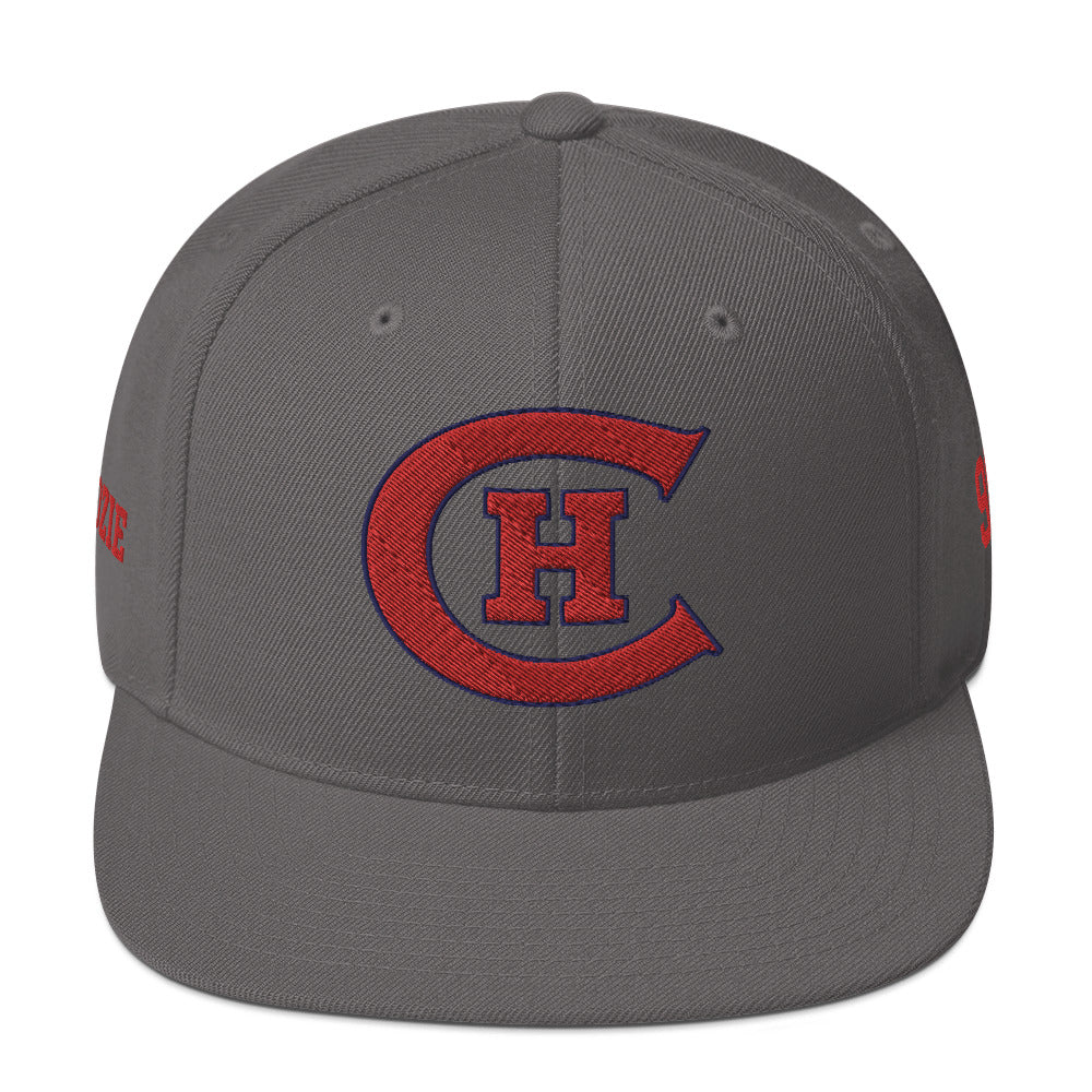 Chicago Hockey Club Old Time Hockey Customizable Snapback Hat by Alpha Hockey Club