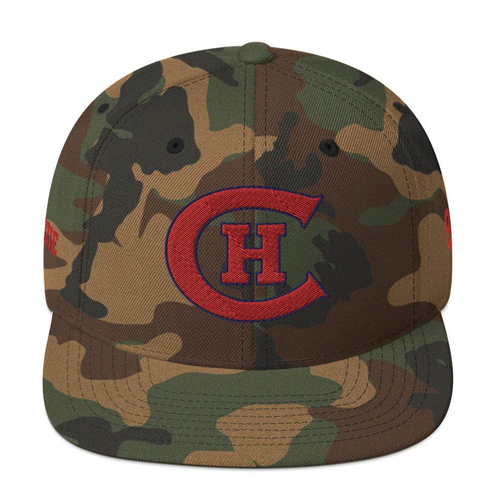 Chicago Hockey Club Old Time Hockey Customizable Snapback Hat by Alpha Hockey Club