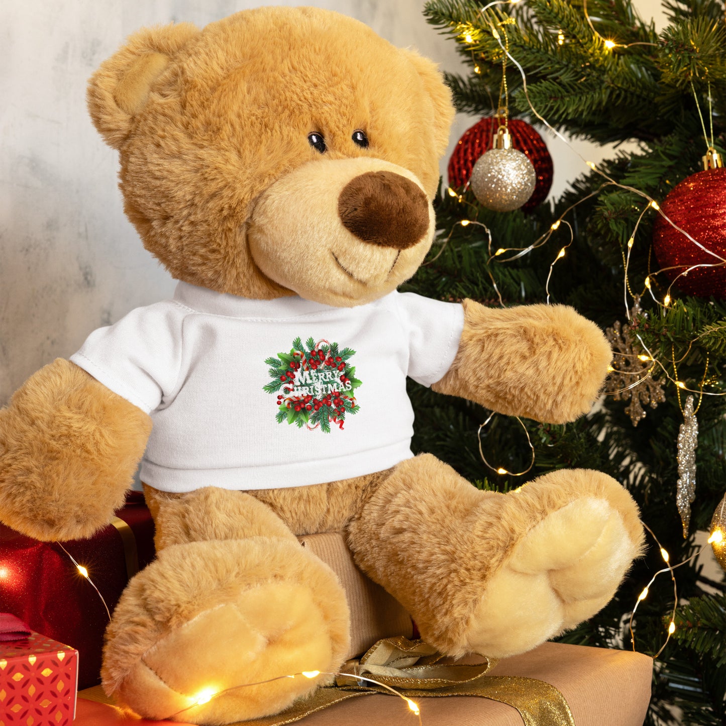 Customizable Teddy Bear Christmas Hanukkah Holiday by Alpha Wear