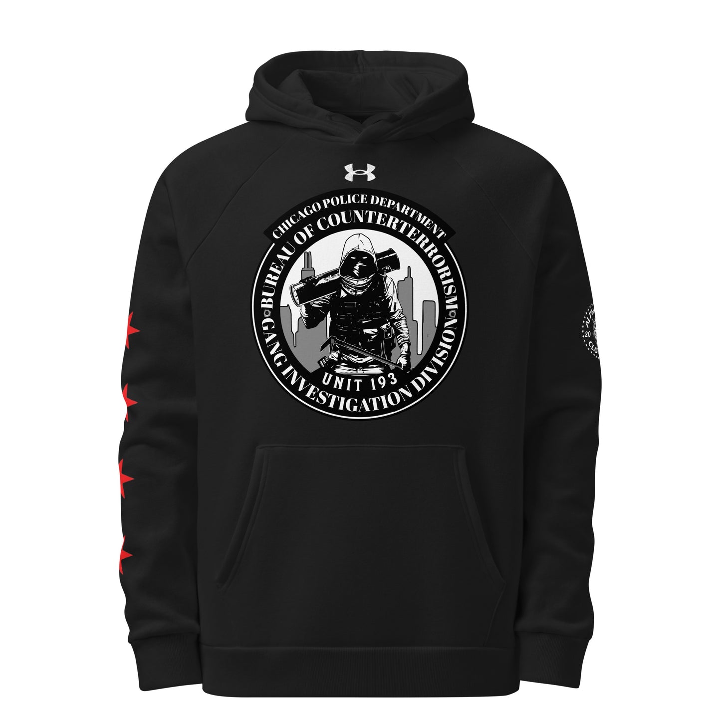 Unit 193 - Chicago Police Department - CPD BCT GID Under Armour® Hoodie Hoody Sweatshirt (Front Image)