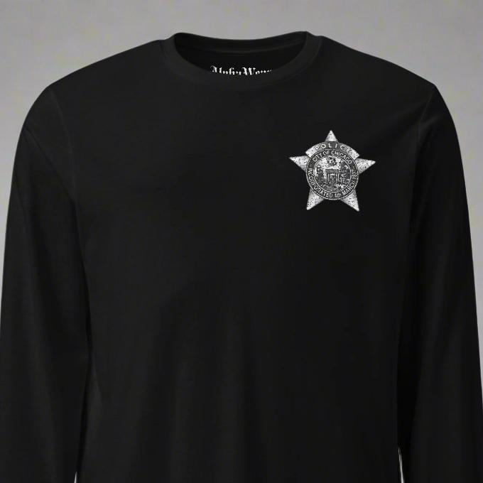 Unit 193 - Chicago Police Department - CPD BCT GID Long Sleeve T-Shirt (Back Image)