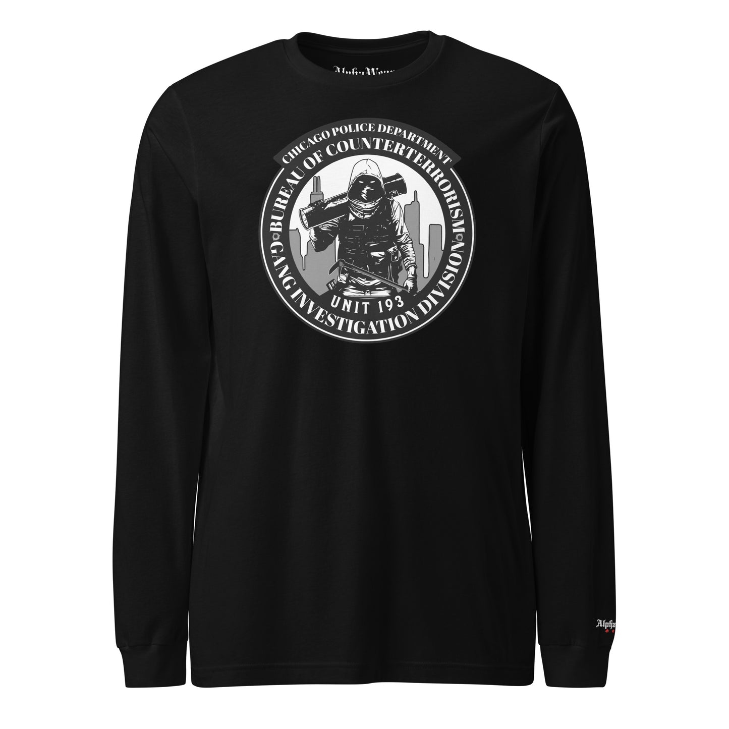 Unit 193 - Chicago Police Department - CPD BCT GID Long Sleeve T-Shirt (Front Image)