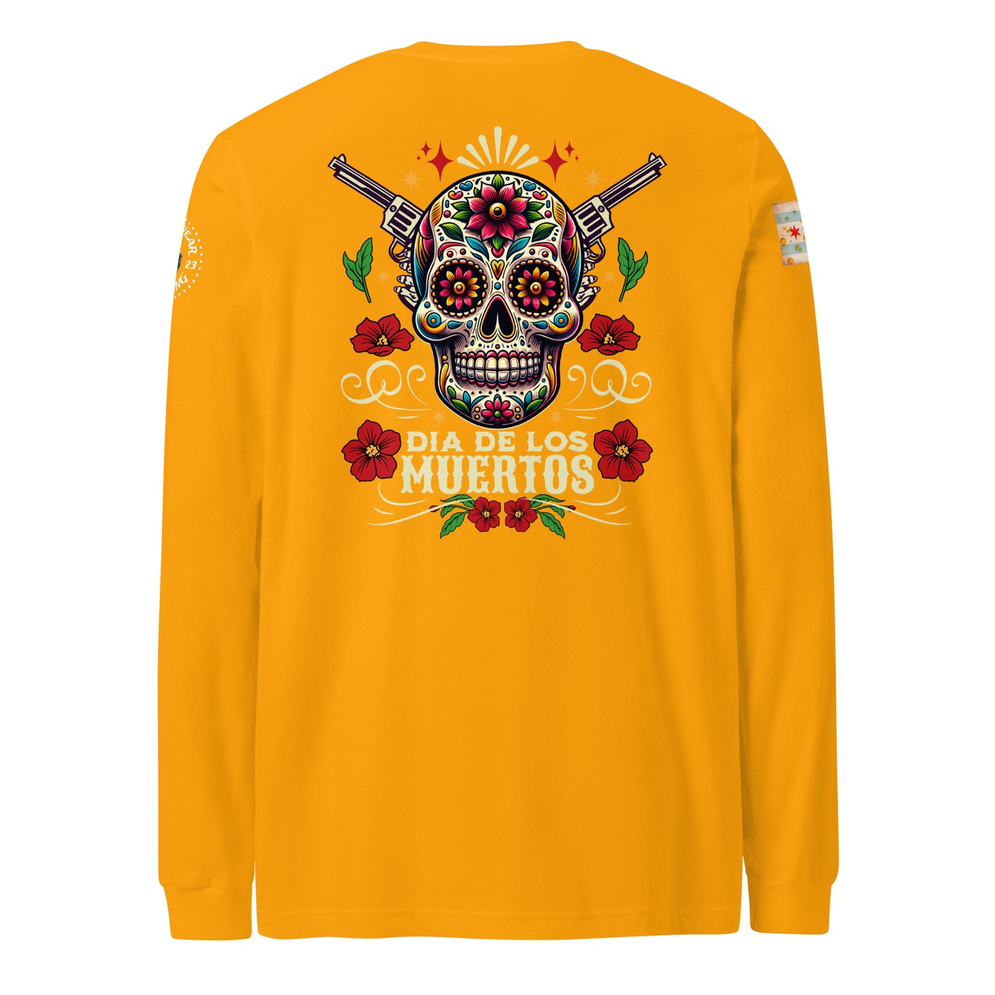 Chicago Police "Dia De Los Muertos" Long Sleeve T-Shirt by Alpha Wear