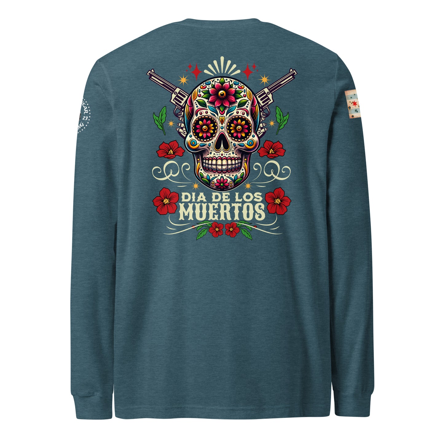 Chicago Police "Dia De Los Muertos" Long Sleeve T-Shirt by Alpha Wear