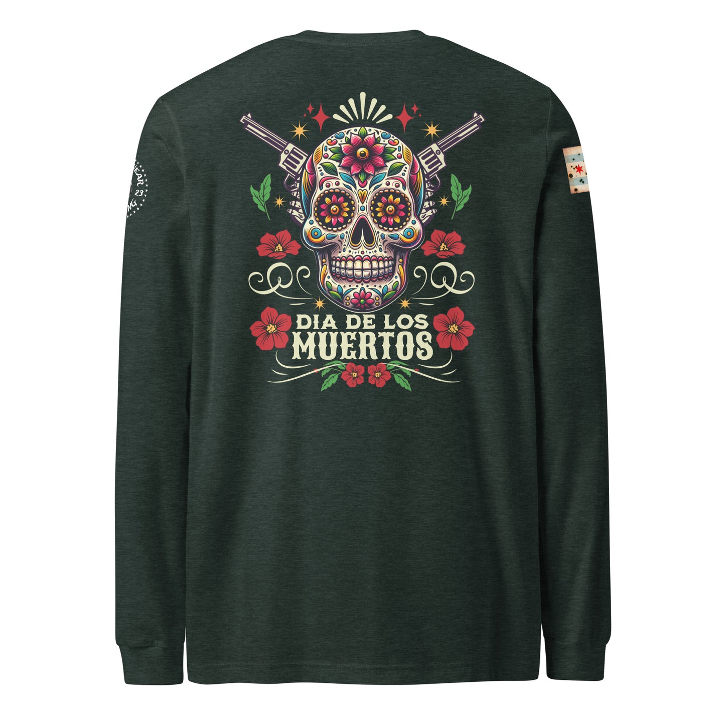 Chicago Police "Dia De Los Muertos" Long Sleeve T-Shirt by Alpha Wear