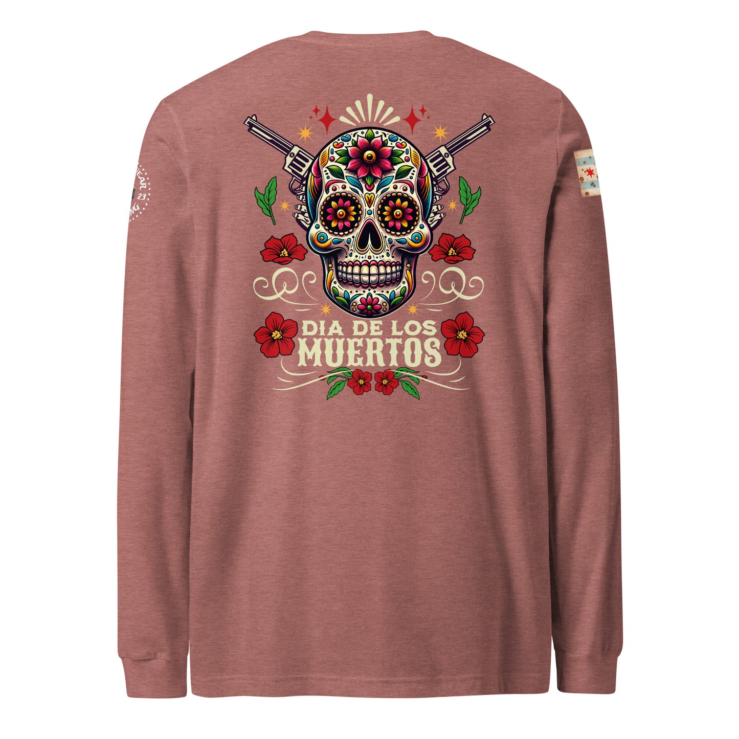 Chicago Police "Dia De Los Muertos" Long Sleeve T-Shirt by Alpha Wear