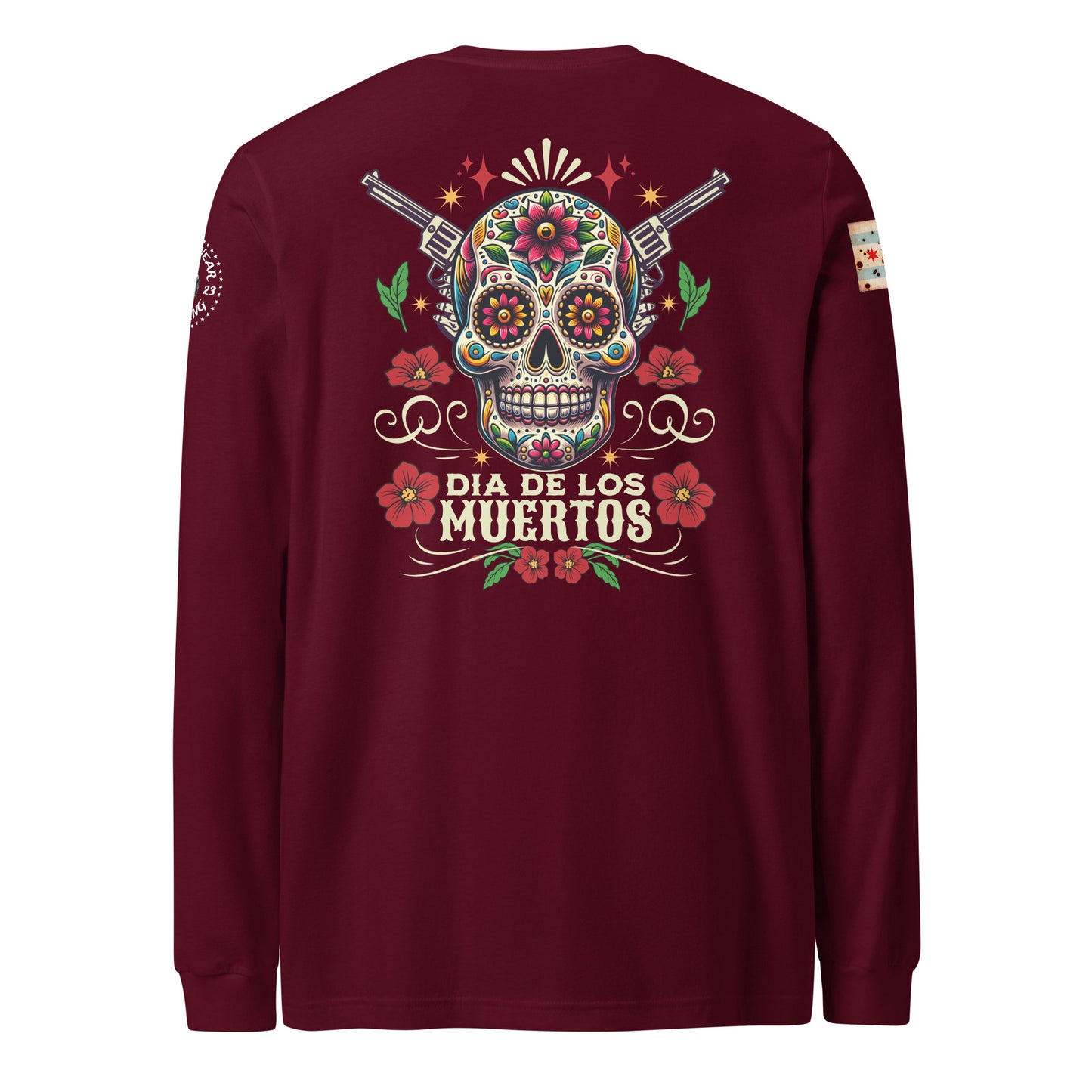 Chicago Police "Dia De Los Muertos" Long Sleeve T-Shirt by Alpha Wear