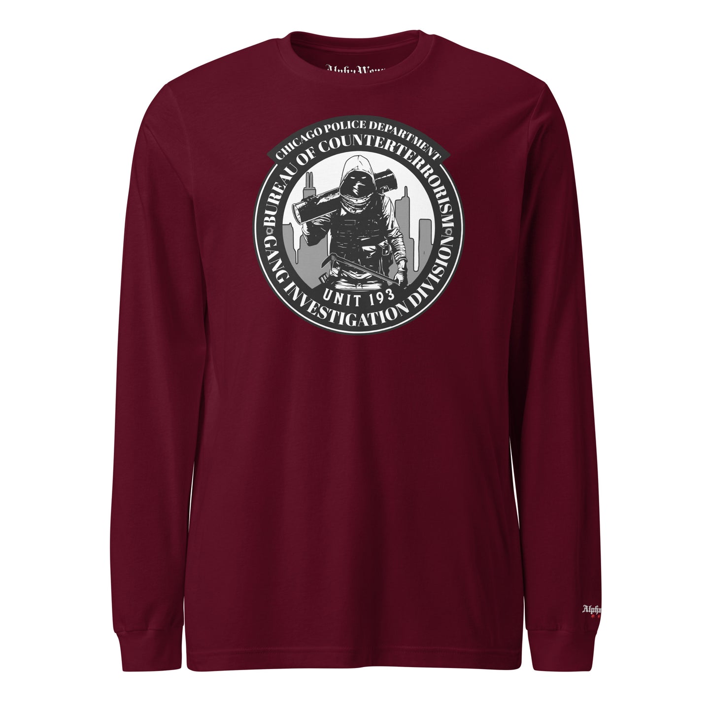 Unit 193 - Chicago Police Department - CPD BCT GID Long Sleeve T-Shirt (Front Image)