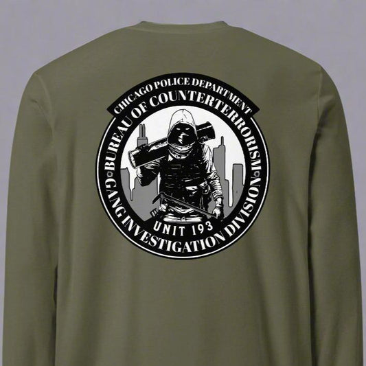 Unit 193 - Chicago Police Department - CPD BCT GID Long Sleeve T-Shirt (Back Image)