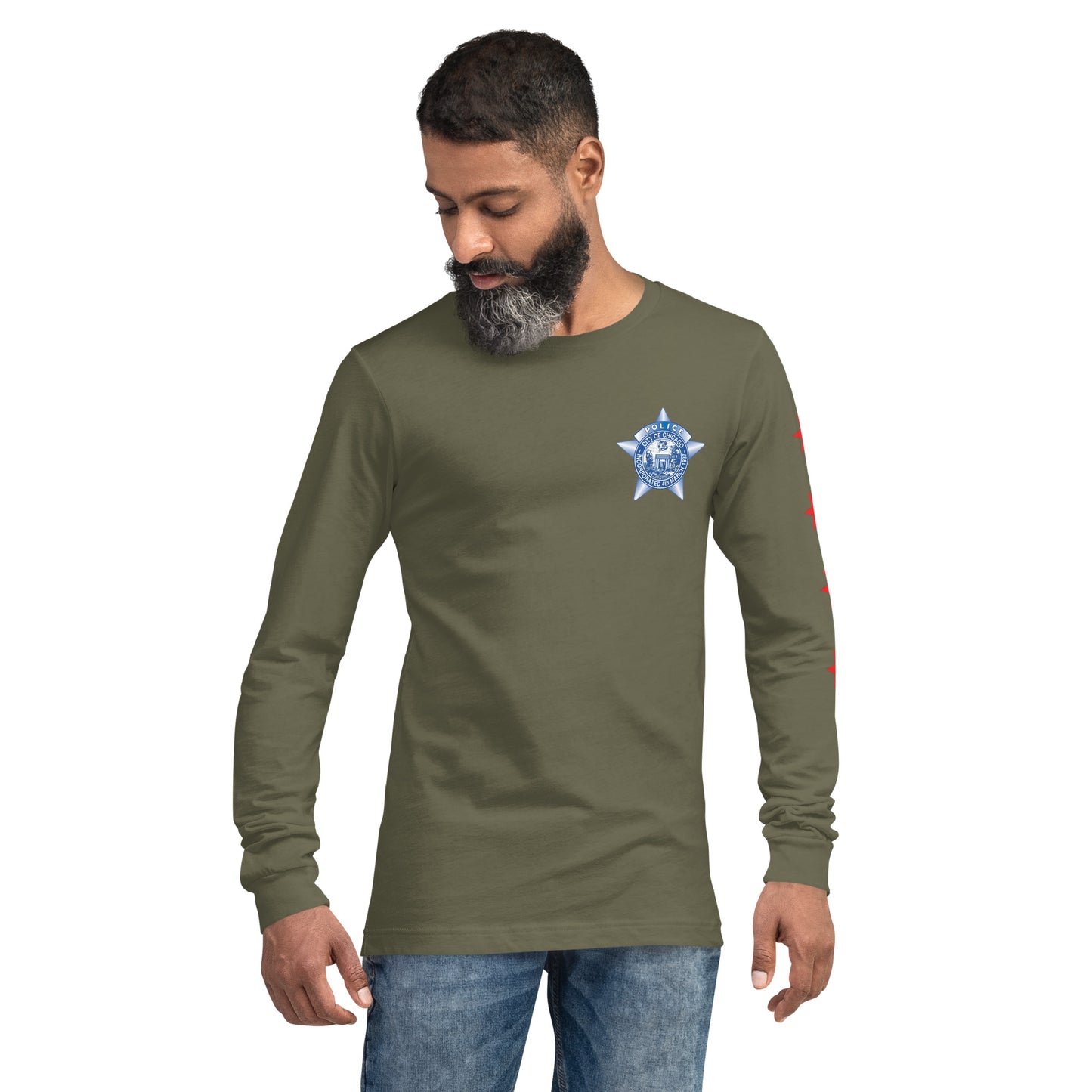 Chicago Police Marquette Ogden District 010 Unisex Long Sleeve Tee | Law Enforcement Apparel