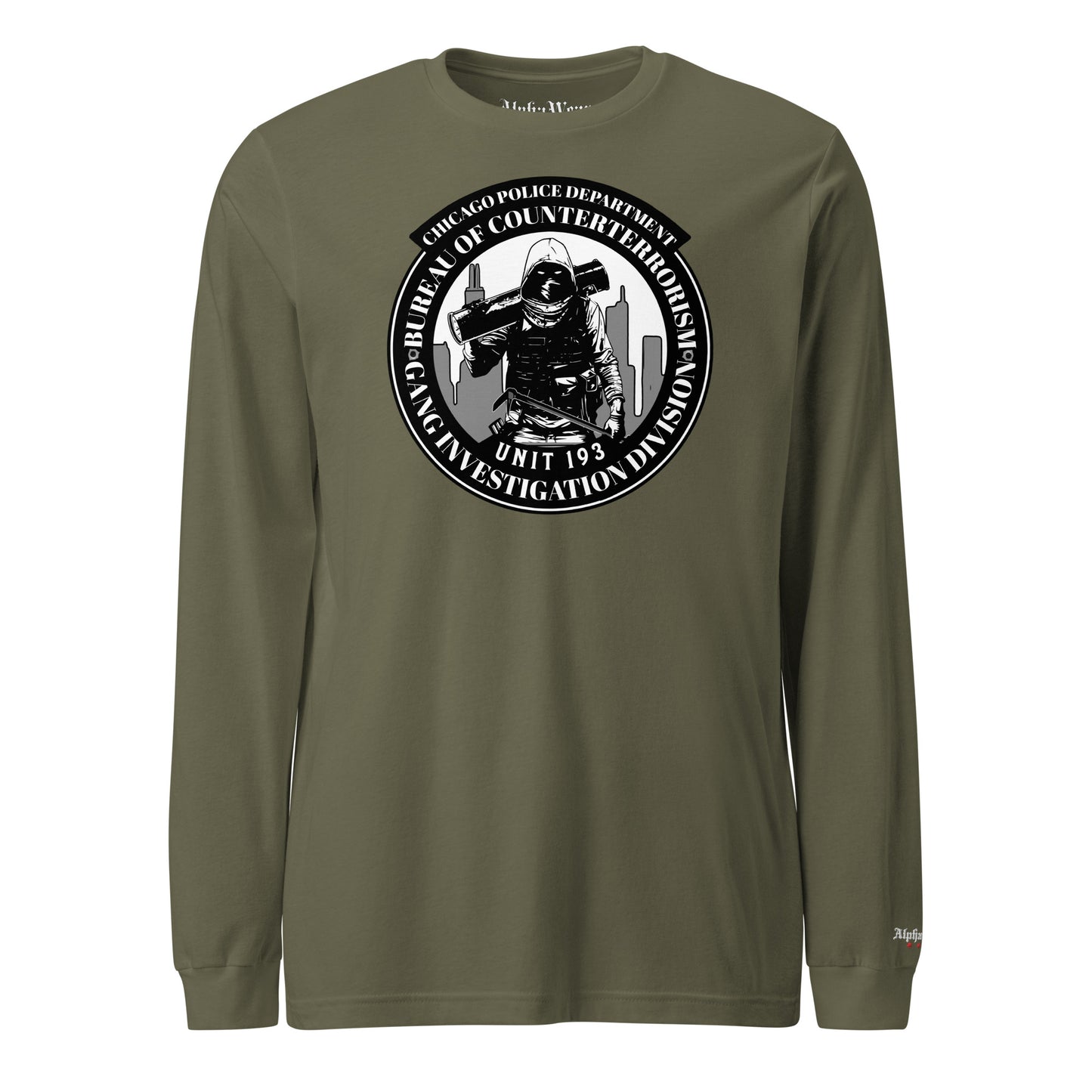 Unit 193 - Chicago Police Department - CPD BCT GID Long Sleeve T-Shirt (Front Image)