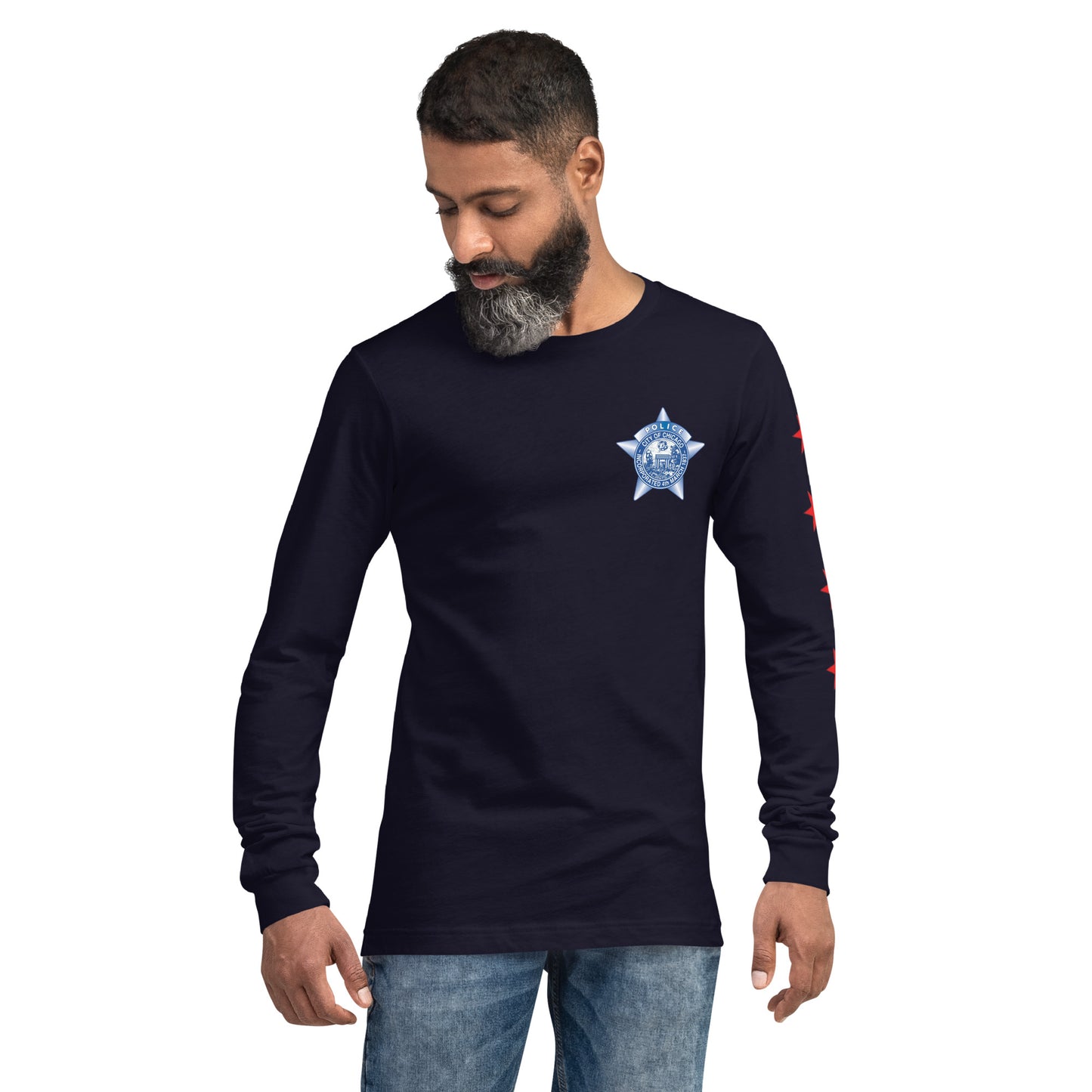 Chicago Police Marquette Ogden District 010 Unisex Long Sleeve Tee | Law Enforcement Apparel