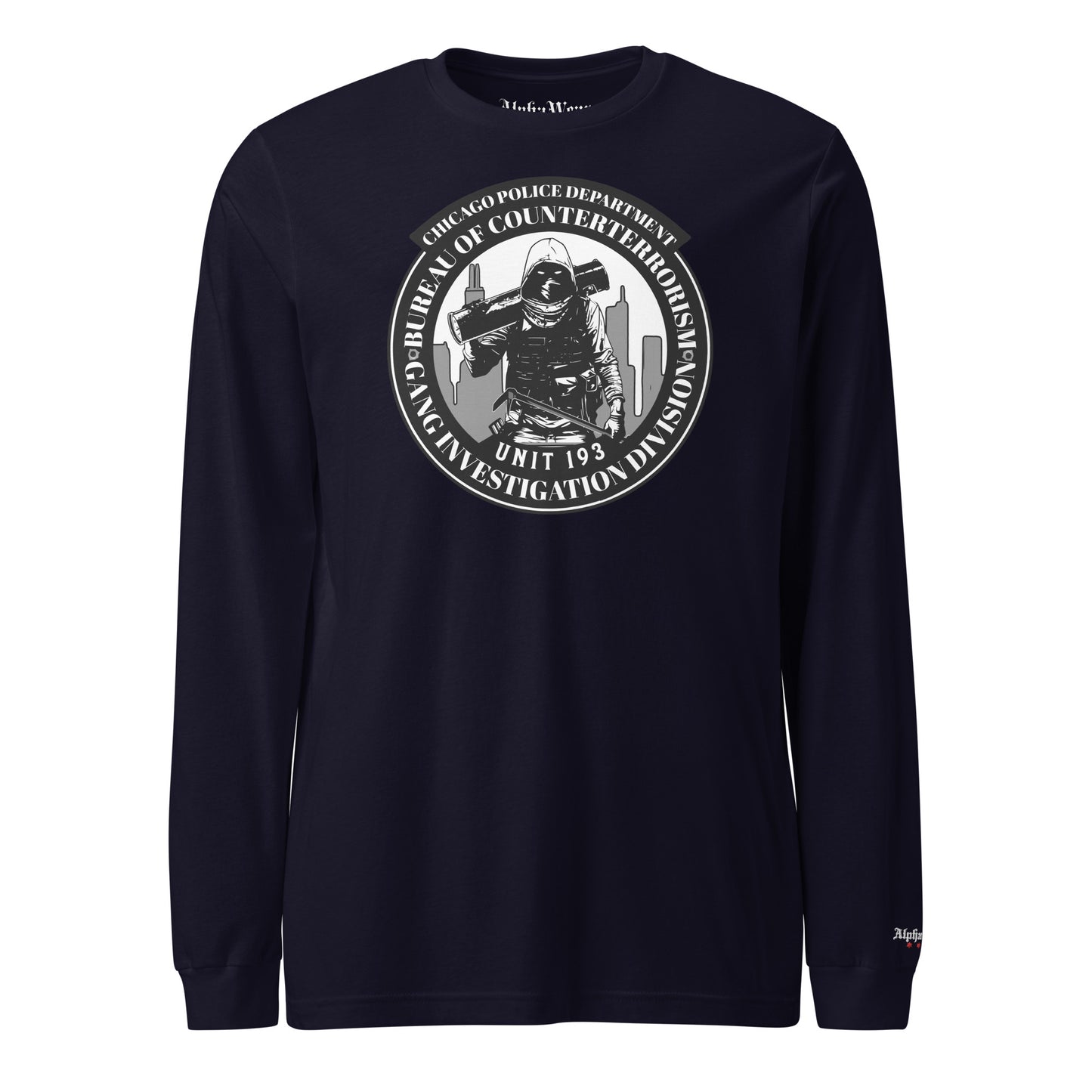 Unit 193 - Chicago Police Department - CPD BCT GID Long Sleeve T-Shirt (Front Image)