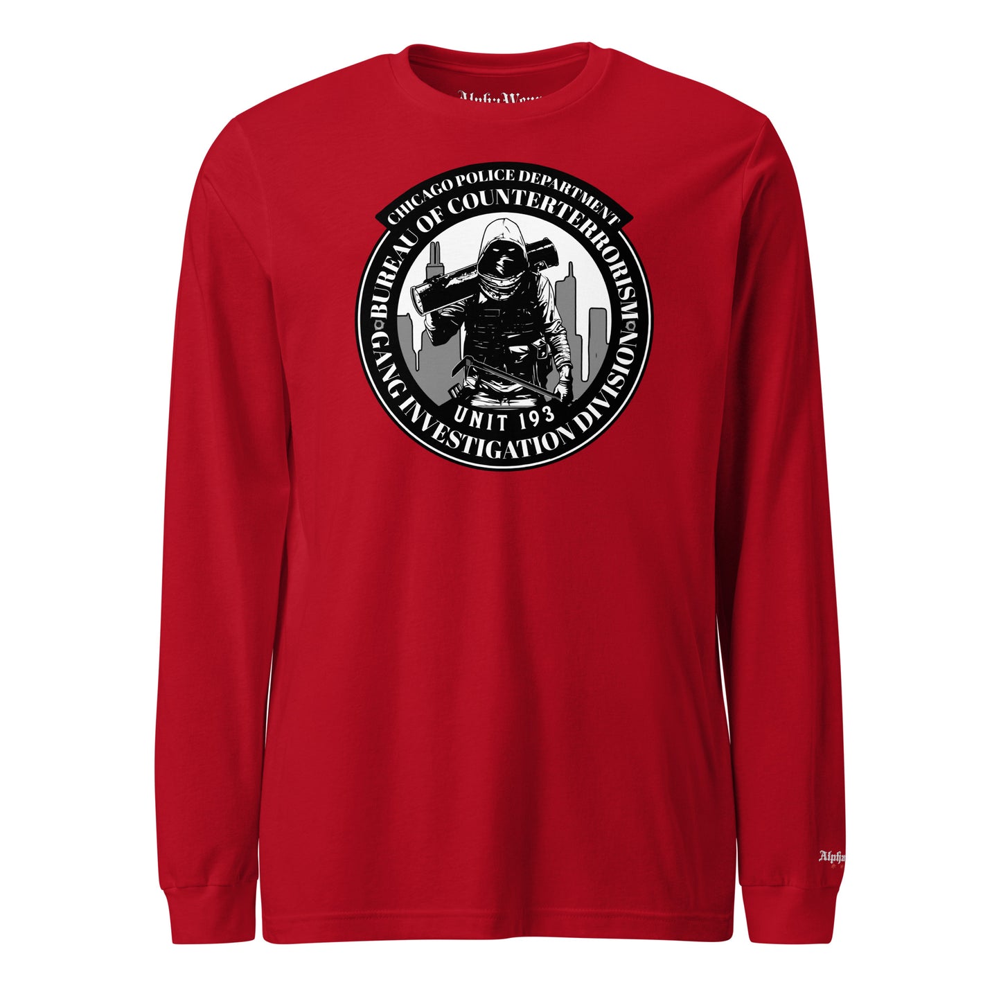 Unit 193 - Chicago Police Department - CPD BCT GID Long Sleeve T-Shirt (Front Image)