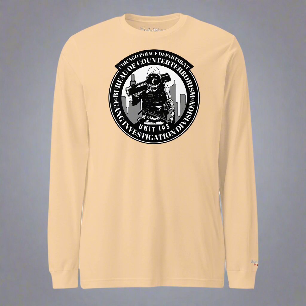 Unit 193 - Chicago Police Department - CPD BCT GID Long Sleeve T-Shirt (Front Image)