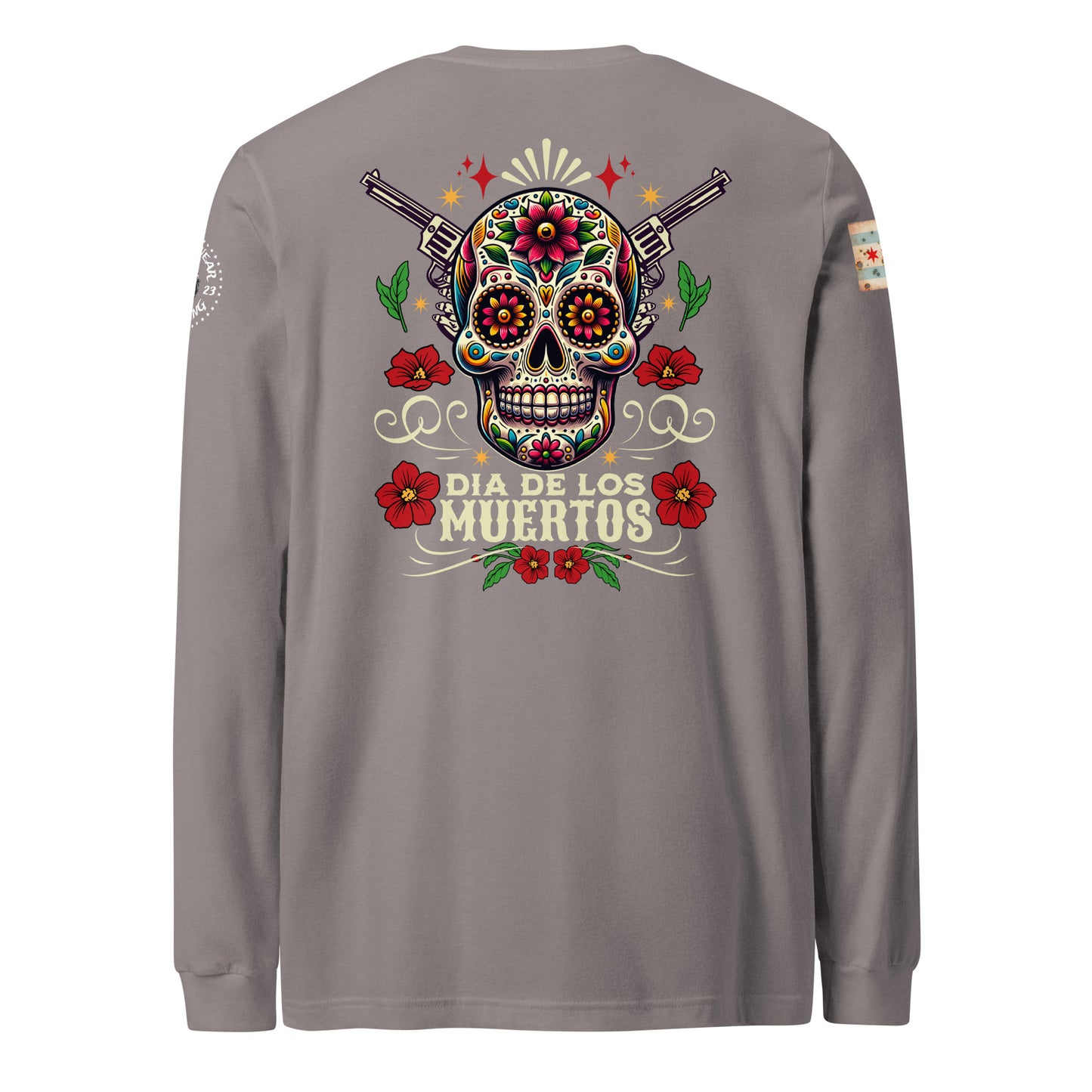 Chicago Police "Dia De Los Muertos" Long Sleeve T-Shirt by Alpha Wear