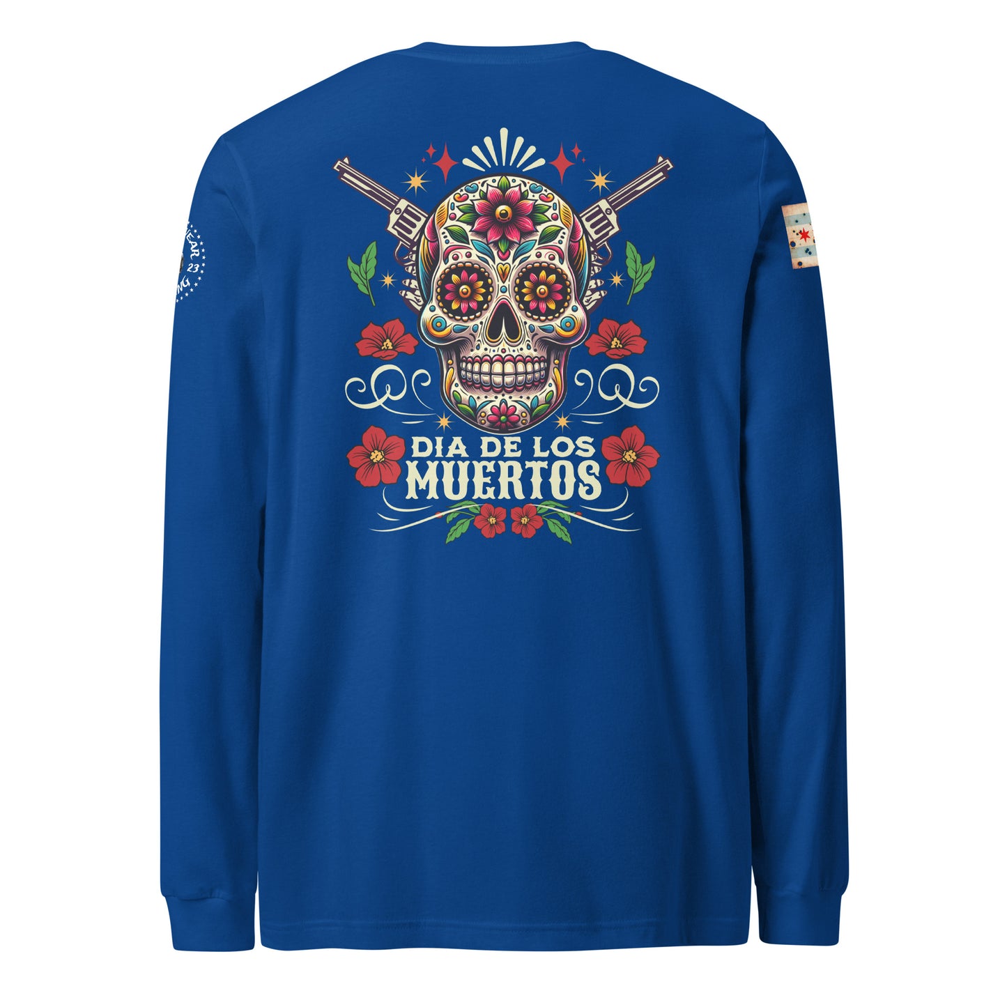 Chicago Police "Dia De Los Muertos" Long Sleeve T-Shirt by Alpha Wear