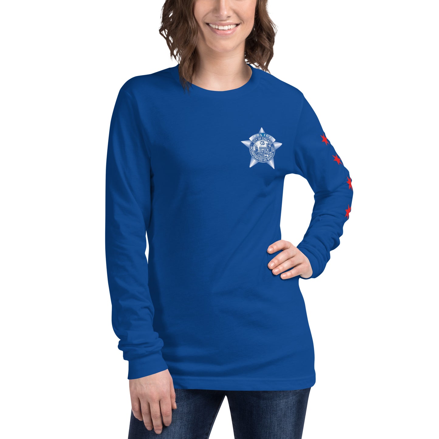 Chicago Police Marquette Ogden District 010 Unisex Long Sleeve Tee | Law Enforcement Apparel